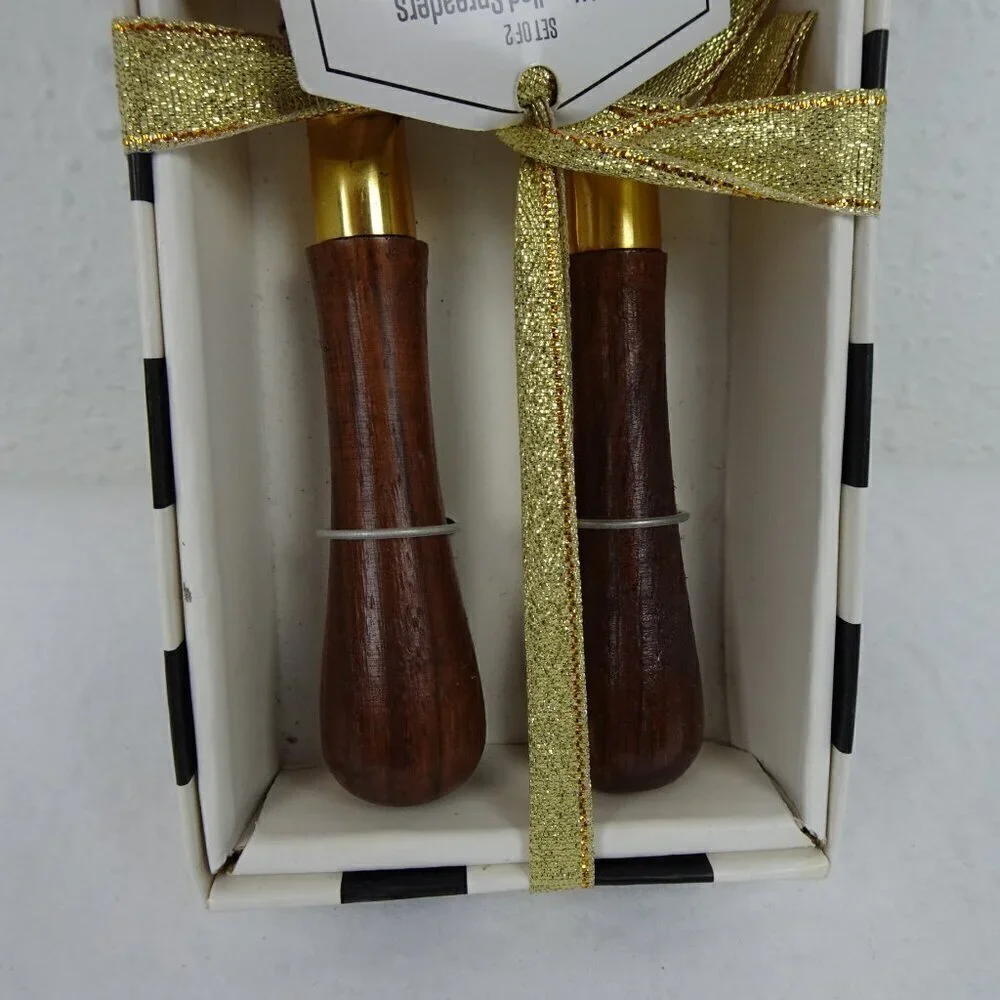 Spreaders Set of 2 Thirstystone David Tutera's Old Hollywood Gold Tone